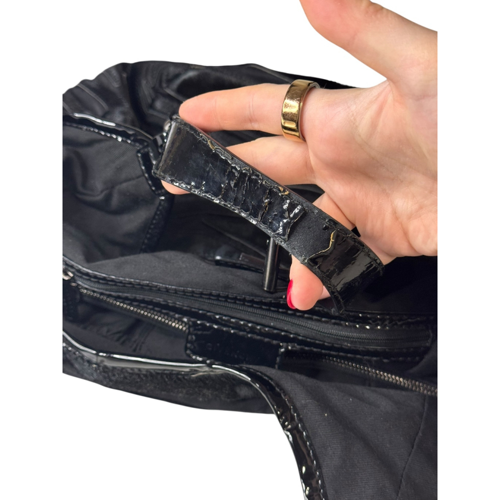 Givenchy Black Patent Leather Hobo Shoulder Bag - Picture 11 of 12